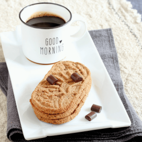 Biscoitos proteinados para Pequenos almoços cacau chocolate 