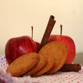 Hyperproteïnekoekjes met Appel en Kaneel - Biscuits pomme canelle