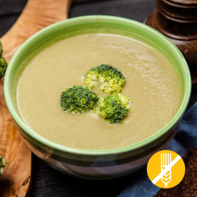 Proteinreiche Cremesuppe mit Brokkoli OHNE GLUTEN