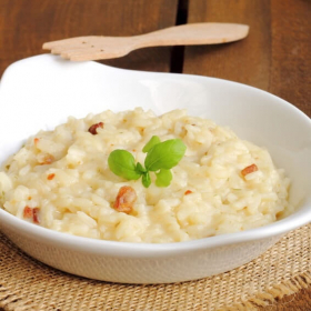 High-Protein-Risotto-Käse-Pilz-Basis