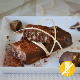 Mahlzeitenersatz Riegel dunkle Schokolade Trüffel GLUTENFREI