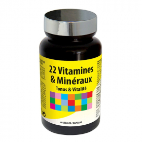 22 Vitamine und Mineralien 60 Kapseln Nahrungsergänzungsmittel