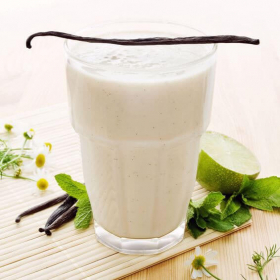 High-Protein-Milchshake mit Vanille und Kollagen